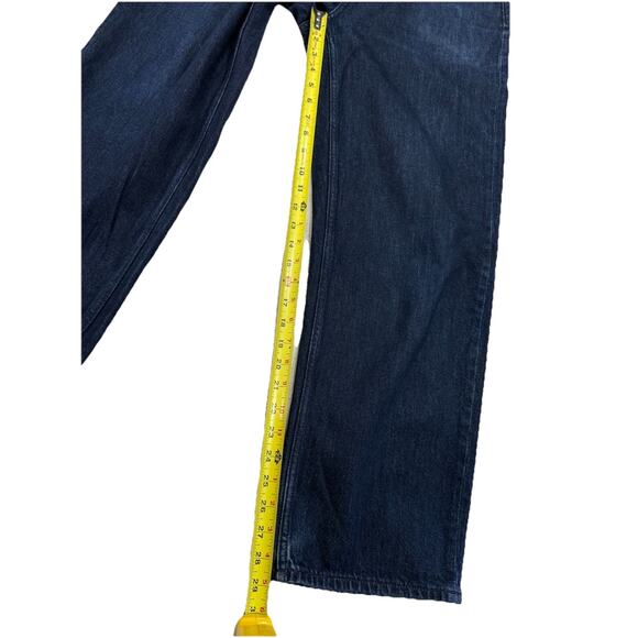 Uniqlo High Rise Straight Leg Jeans Women’s Size 30 Dark Wash Denim - Picture 4 of 9